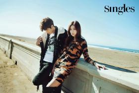 Se7en และปาร์คฮํนบยอล (Park Han Byul) ถ่ายแบบในนิตยสารแฟชั่น Singles ที่สหรัฐฯ