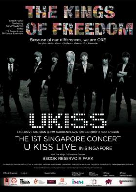 วง U-Kiss เดินทางไปสิงคโปร์แสดงคอนเสิร์ต The Kings of Freedom Concert!