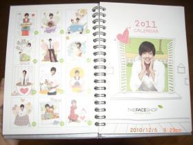 ภาพปฏิทินคิมฮยอนจุง (Kim Hyun Joong) สำหรับ The Face Shop!