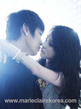 ภาพของวูริ (Woo Ri) และดูจุน (Doo Joon) ใน Marie Claire!