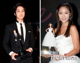 ฮวางจองอึม (Hwang Jung Eum) และคิมบอม (Kim Bum) ได้รับรางวัล Korean Barbie & Ken