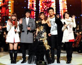 นักแสดงจากละครเรื่อง Dream High แสดงบนเวทีกับโจซูมิ (Jo Sumi)