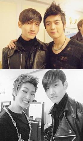 มินโฮ (Min Ho) และโอนิว (Onew) ให้การสนับสนุนดงบังชินกิ (TVXQ)