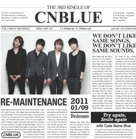 ซิงเกิ้ลญี่ปุ่นที่ 3 ของวง C.N.Blue ติดชาร์ตประจำวันของโอริก้อน