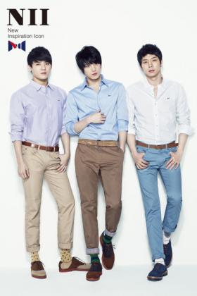 ภาพ JYJ ในเครื่องแต่งกายสบายๆ แบรนด์ NII!