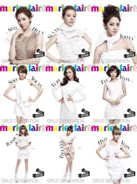 หน้าปกนิตยสาร Marie Claire ไหนของสมาชิก SNSD ที่จำหน่ายดี!