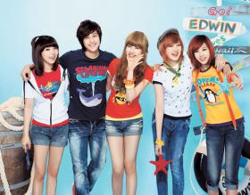 คิมบอม (Kim Bum) และวง miss A ถ่ายแบบให้กับ Edwin!