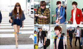 Victoria และสมาชิกวง Super Junior เดินทางไปปารีส