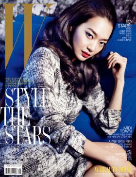 ชินมินอา (Shin Min Ah) ถ่ายภาพในนิตยสาร W