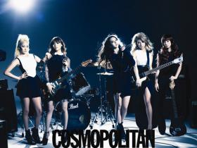 วง Wonder Girls ถ่ายภาพให้กับนิตยสาร Cosmopolitan