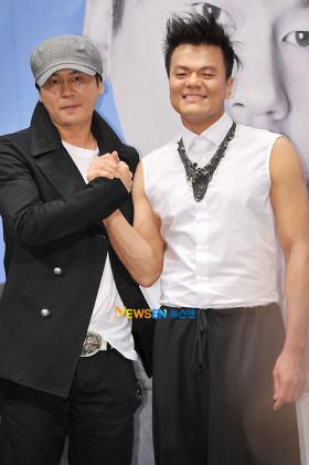 ยางฮยอนซอค (Yang Hyun Suk) และปาร์คจินยอง (Park Jin Young) มาร่วมงานแถลงข่าวด้วยกัน!