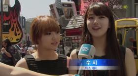 Suzy และมิน (Min) ร่วมรายการ News Desk