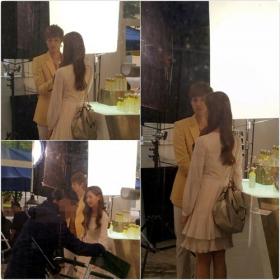 ภาพของโซฮยอน (Seo Hyun) และคิมฮยอนจุง (Kim Hyun Joong) ในการถ่ายงานโฆษณาใหม่