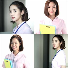 ภาพของนักแสดงหญิงปาร์คมินยอง (Park Min Young) ในชุดพยาบาล