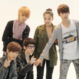 ภาพของสมาชิกวง Boyfriend กับซอนยอนแจ (Son Yeon Jae) ในคอนเซ็ปท์ Don&#039;t Touch My Girl?