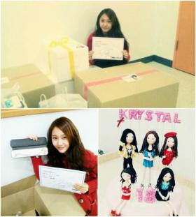 Krystal กล่าวชมของขวัญวันเกิดที่เธอได้รับจากแฟนๆ?