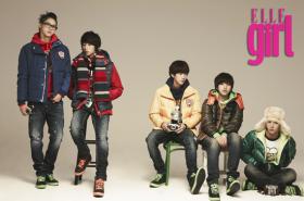 วง B1A4 ถ่ายภาพในนิตยสารผู้หญิง Elle 