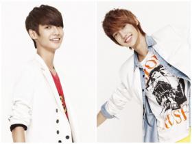 สองพี่น้องฝาแฝดควางมิน (Kwang Min) และยองมิน (Young Min) ชื่นชมคิมฮยอนจุง (Kim Hyun Joong)!