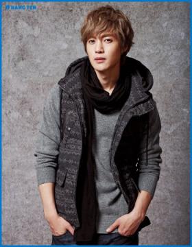 ภาพคิมฮยอนจุง (Kim Hyun Joong) สำหรับคอลเลคชั่นฤดูใบไม้ร่วงและฤดูหนาวของ Hang Ten!