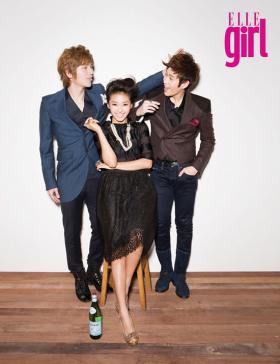 วง Sistar, K.Will และ วง Boyfriend มาร่วมกันถ่ายภาพในนิตยสาร Elle