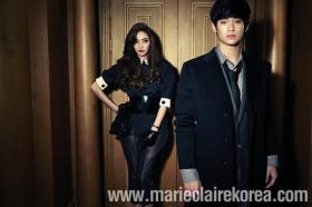 คิมซูฮยอน (Kim Soo Hyun) และฮันแชยอง (Han Chae Young) ถ่ายภาพในนิตยสาร Marie Claire 
