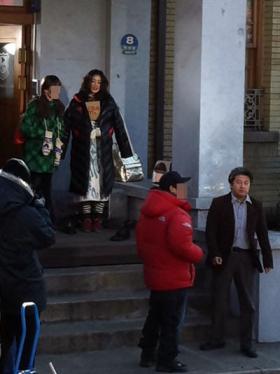 ภาพของคังโซระ (Kang So Ra) จากกองถ่ายละครเรื่อง Dream High 2 