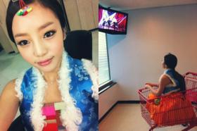 คูฮาร่า (Goo Hara) ทักทายแฟนๆ ในชุดฮันบก