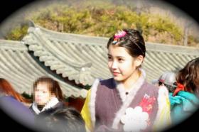 ภาพ IU ในชุดฮันบกสำหรับฤดูหนาว!