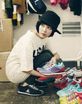 IU ถ่ายภาพให้กับแบรนด์ Le Coq Sportif 