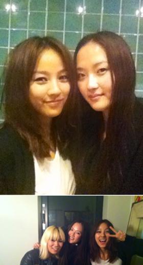 นางแบบเฮปาร์ค (Hye Park) ถ่ายภาพกับลีฮโยริ (Lee Hyori) 