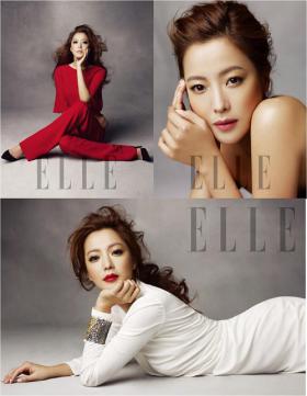 คิมฮีซอน (Kim Hee Sun) ถ่ายภาพในนิตยสาร Elle!