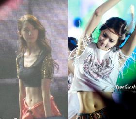 กล้ามหน้าท้องยูนอา (YoonA) ได้รับความสนใจอย่างมาก!