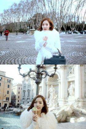 ปาร์คมินยอง (Park Min Young) ทักทายแฟนๆ จากกรุงโรม 