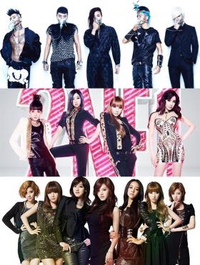 วง Big Bang, วง 2NE1 และวง Rainbow ติดชาร์ตโอริก้อน