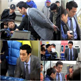 ภาพโซจิซบ (So Ji Sub) จากเบื้องหลังการถ่ายทำเรื่อง Ghost!