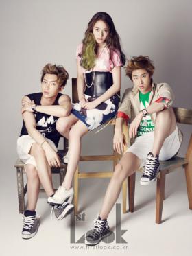 ภาพยูนโฮ (Yunho), ลีทึก (Lee Teuk), ซอฮยอน (Seo Hyun) และ Krystal ใน 1st Look!