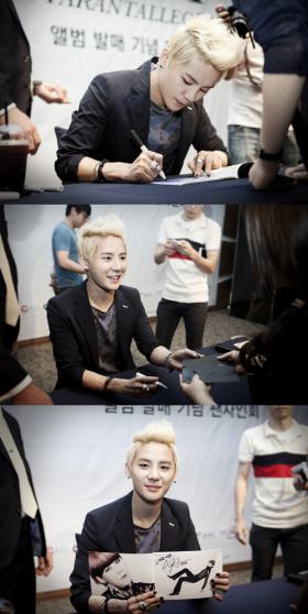 คิมจุนซู (Kim Junsu) จัดงานแจกลายเซ็นต์ฉลองผลงานเดี่ยว Tarantallegra!