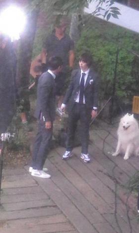 ภาพซอลลี่ (Sulli) และมินโฮ (Min Ho) จากกองถ่ายทำละครเรื่อง To the Beautiful You!