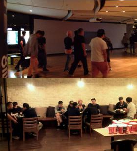 ยางฮยอนซอค (Yang Hyun Suk) และวง Big Bang ไปชมภาพยนตร์รอบดึกด้วยกัน