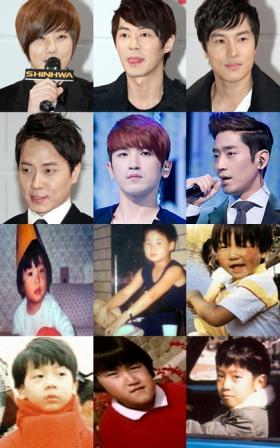 ภาพวัยเด็กของสมาชิกวง Shinhwa