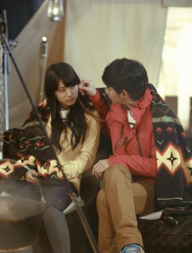 ภาพคิมซูฮยอน (Kim Soo Hyun) และ Suzy สำหรับงานโฆษณา Bean Pole!