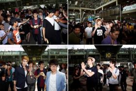 วง EXO ได้รับการต้อนรับอย่างอบอุ่นจากแฟนๆ ชาวไทย