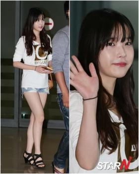 แฟนๆ กล่าวชมแฟชั่นแอร์พอร์ตที่เรียบง่ายดูดีของ IU!