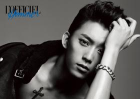 กงชาน (Gong Chan) ถ่ายภาพในนิตยสาร L’Officiel Hommes