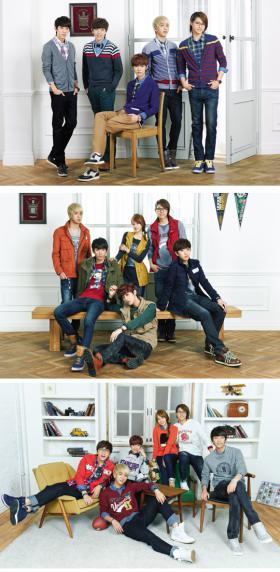 วง B1A4 ถ่ายภาพเครื่องแต่งกายแบรนด์ Omphalos 