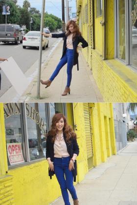 Tiffany ถ่ายภาพสำหรับแบรนด์ Levi’s ที่ลอสแอนเจอลิส