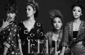 วง miss A ถ่ายภาพในลุคผู้ใหญ่สำหรับนิตยสารแฟชั่น Elle