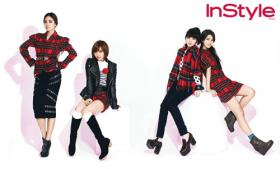 วง miss A ถ่ายภาพในนิตยสารแฟชั่น Instyle