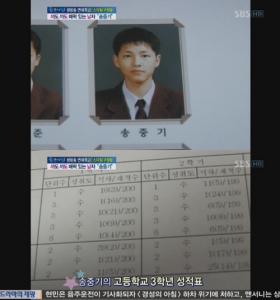 ซงจุงกิ (Song Joong Ki) เปิดเผยเกรดที่ยอดเยี่ยมของเขา