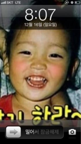 ภาพวัยเด็กของคูฮาร่า (Goo Hara) 